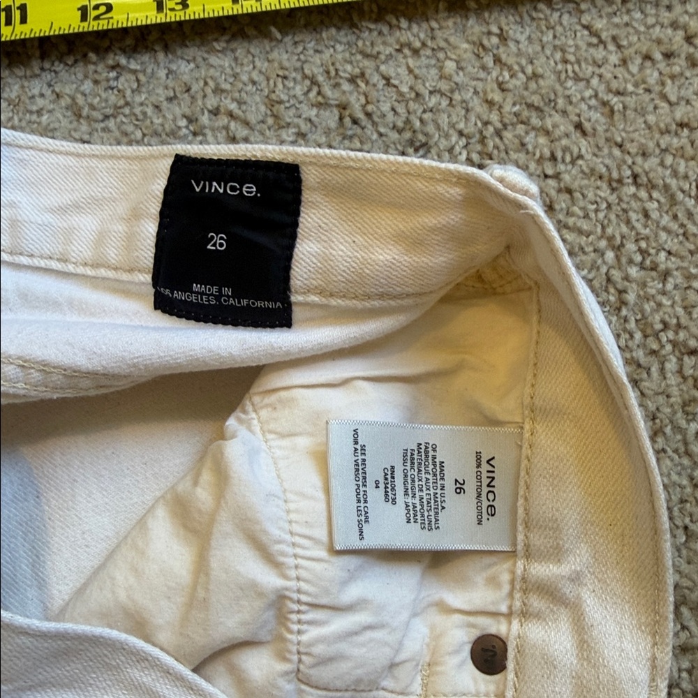 Vince Off-White Denim Jeans - Picture 7 of 7
